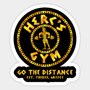 Herc's Gym (Gold) Sticker